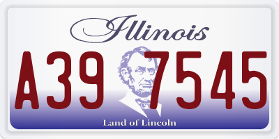 IL license plate A397545