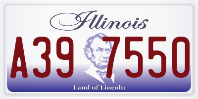 IL license plate A397550