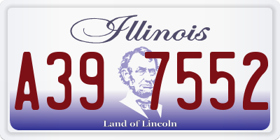 IL license plate A397552