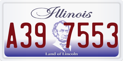 IL license plate A397553