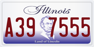 IL license plate A397555