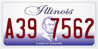 IL license plate A397562