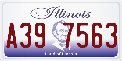 IL license plate A397563