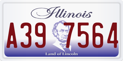 IL license plate A397564