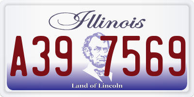 IL license plate A397569