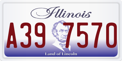 IL license plate A397570