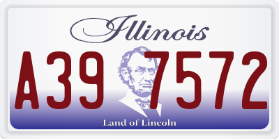 IL license plate A397572