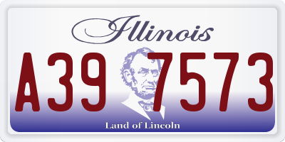 IL license plate A397573