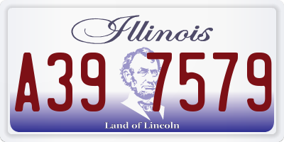 IL license plate A397579