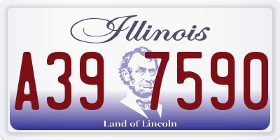 IL license plate A397590