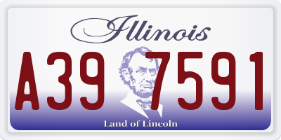 IL license plate A397591