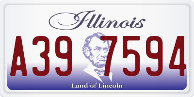 IL license plate A397594