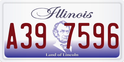 IL license plate A397596