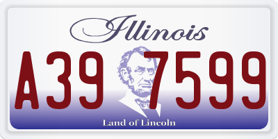 IL license plate A397599