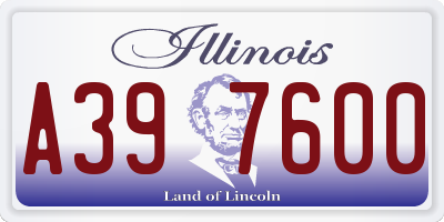 IL license plate A397600