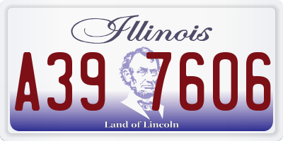 IL license plate A397606