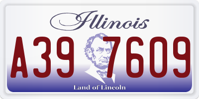 IL license plate A397609