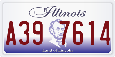 IL license plate A397614