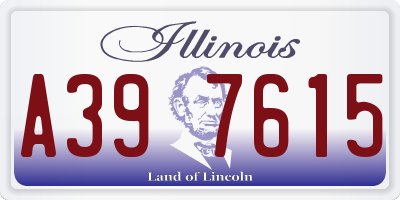 IL license plate A397615
