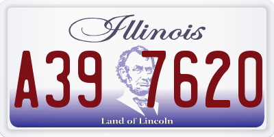 IL license plate A397620