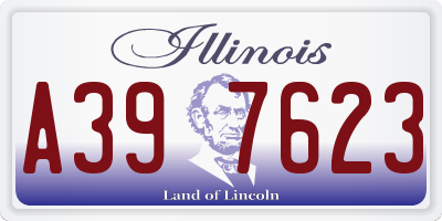 IL license plate A397623