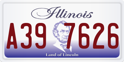 IL license plate A397626
