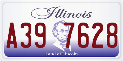 IL license plate A397628