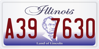 IL license plate A397630