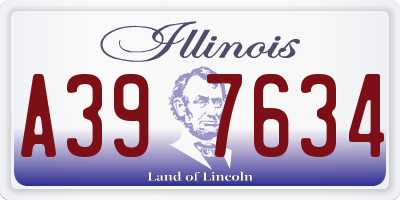 IL license plate A397634