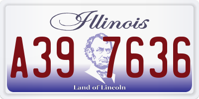 IL license plate A397636