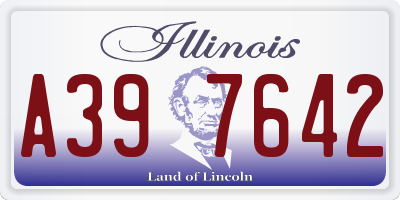 IL license plate A397642
