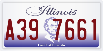IL license plate A397661