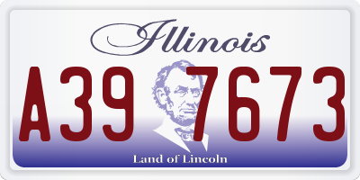 IL license plate A397673