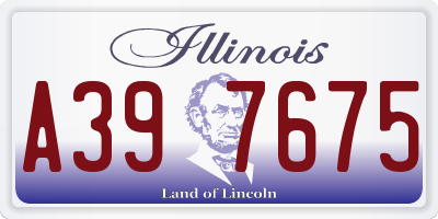 IL license plate A397675