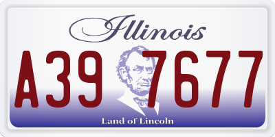 IL license plate A397677