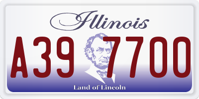 IL license plate A397700