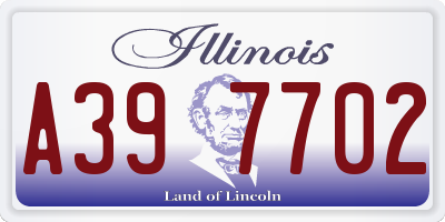 IL license plate A397702