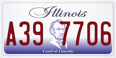 IL license plate A397706