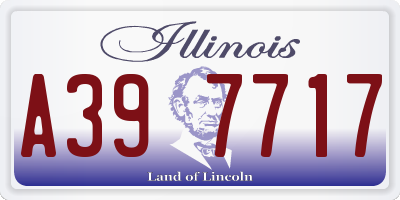 IL license plate A397717