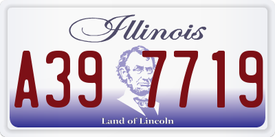 IL license plate A397719