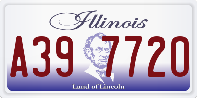 IL license plate A397720