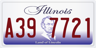IL license plate A397721