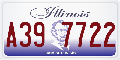 IL license plate A397722