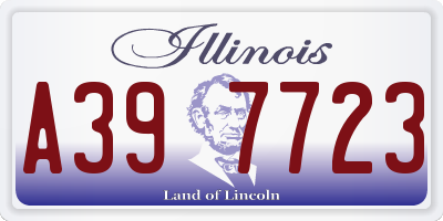 IL license plate A397723