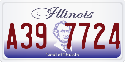 IL license plate A397724