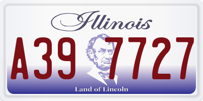 IL license plate A397727