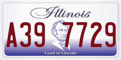 IL license plate A397729