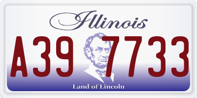 IL license plate A397733