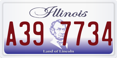 IL license plate A397734