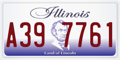 IL license plate A397761